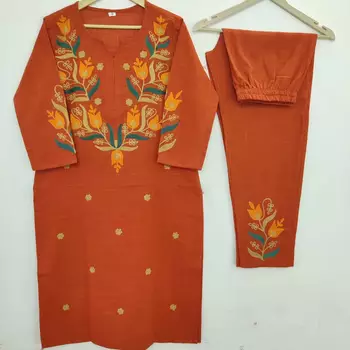 Beautiful embrodiered cord set 5