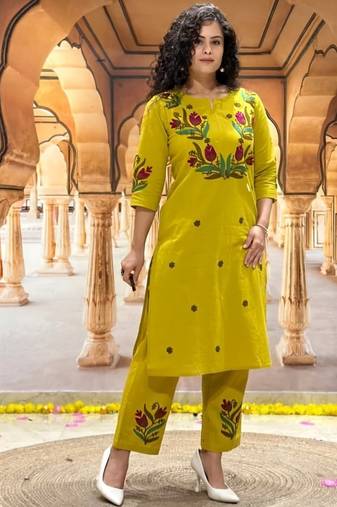 Beautiful embrodiered cord set