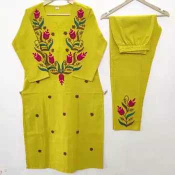 Beautiful embrodiered cord set 5