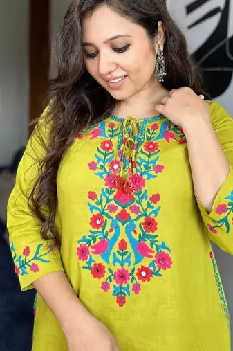 Beautiful embrodiered cord set