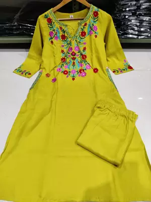 Beautiful embrodiered cord set 4
