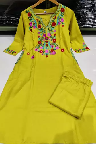 Beautiful embrodiered cord set