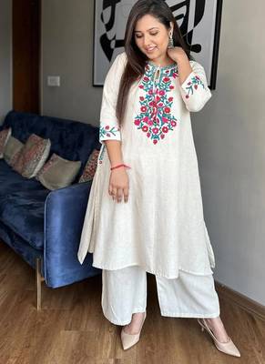 Beautiful embrodiered cord set 1