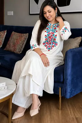 Beautiful embrodiered cord set