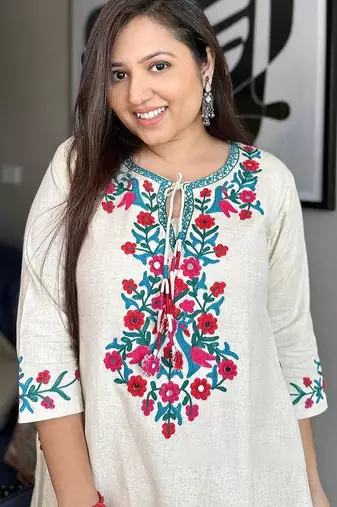 Beautiful embrodiered cord set