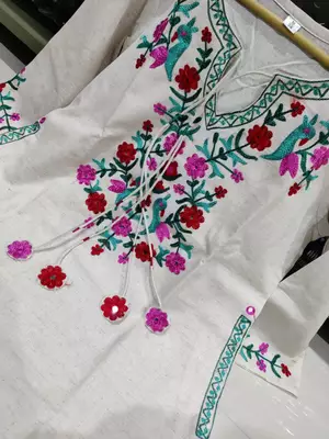 Beautiful embrodiered cord set 5