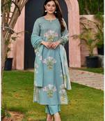Women's Floral Printed Kurta Pant Dupatta Set | Elegant Ethnic Wear Suit Set