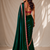 Designer Chinon Saree Decorated With Readymade Sequence Lace  And Contrast Sequence Embroidered Unstitched  Blouse Piece