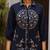 Women's Navy Blue Embroidered Shirt Palazzo Co-Ord Set | Premium Ethnic Fusion Wear