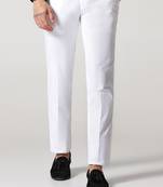 White men linen trousers