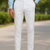White regular fit trousers