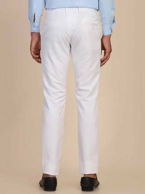 White regular fit trousers 2