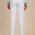 White regular fit trousers