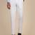 White regular fit trousers