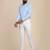White regular fit trousers
