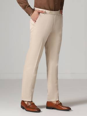 Beige work wear trousers 3