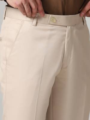 Beige work wear trousers 5