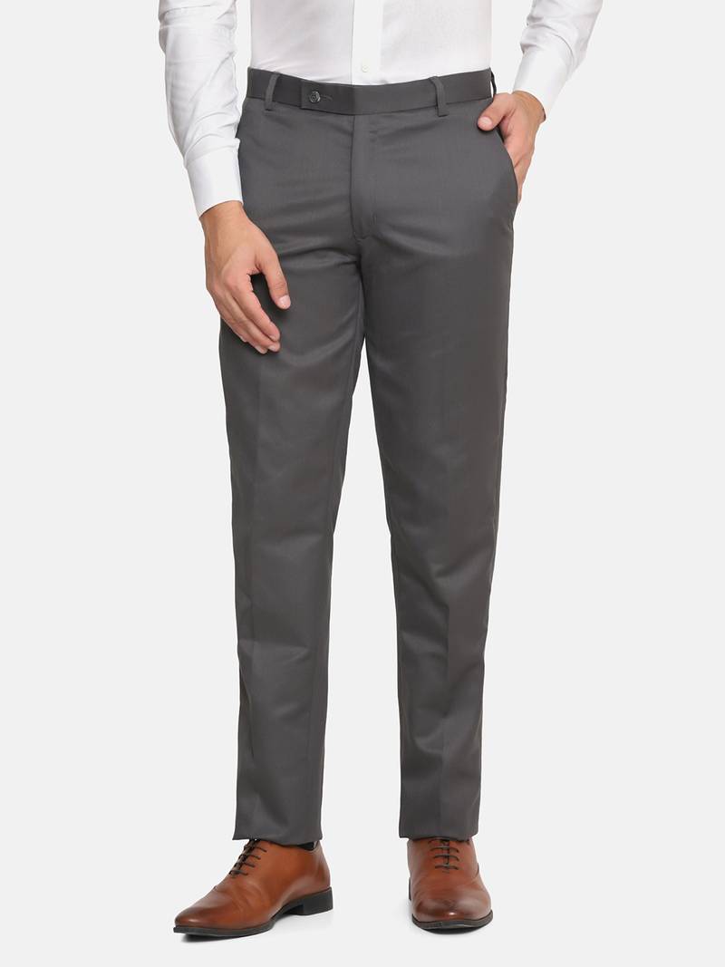 Grey formal trousers