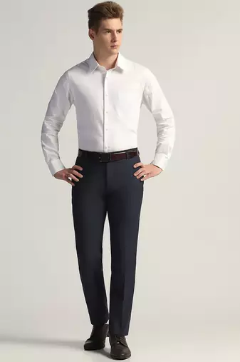 Blue strechable trousers