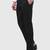 Black regular work wear trousers
