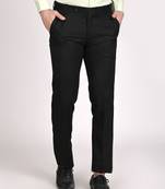 Black regular work wear trousers