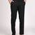 Black regular work wear trousers