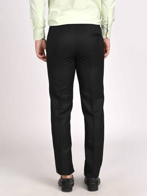 Black regular work wear trousers 2