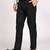 Black regular work wear trousers