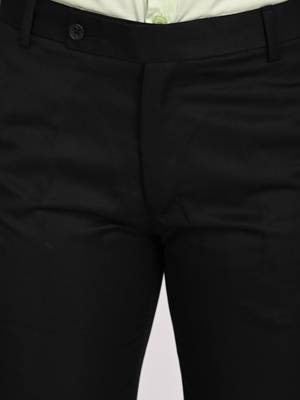 Black regular work wear trousers 4