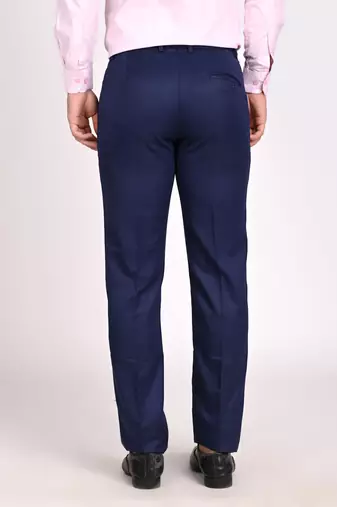 Blue formal trousers