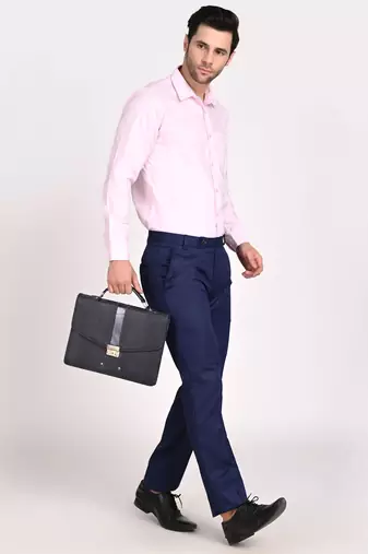 Blue formal trousers