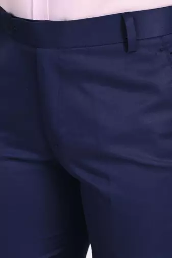Blue formal trousers