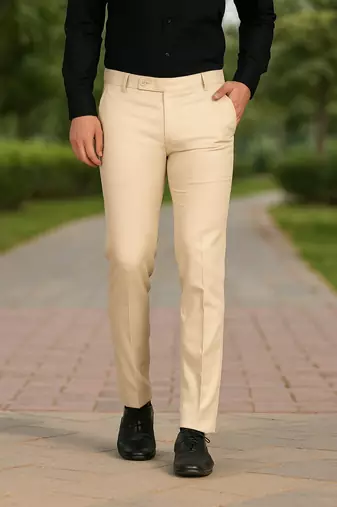 Beige trousers