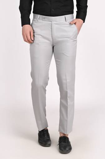 Grey formal trousers