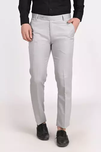 Grey formal trousers