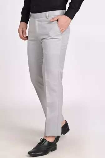 Grey formal trousers