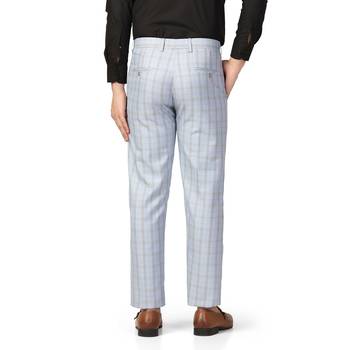 Blue checkered trousers 2