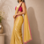 Designer Chinon Saree Decorated With Readymade Sequence Lace  And Contrast Sequence Embroidered Unstitched  Blouse Piece