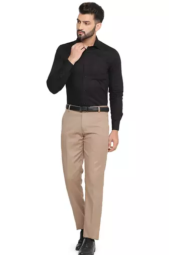 Light brown formal trousers