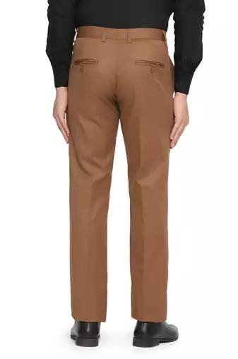 Brown formal trousers