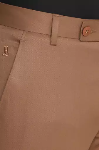 Brown formal trousers