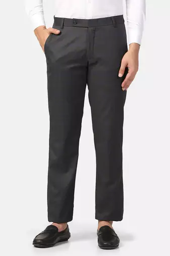 Navy blue checkered trousers