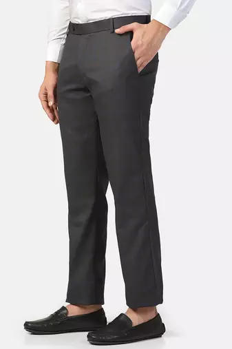 Navy blue checkered trousers