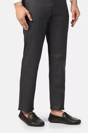 Navy blue checkered trousers