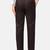 Brown solid trousers for men