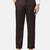 Brown solid trousers for men