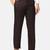 Brown solid trousers for men