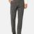Black checkered formal trousers