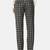 Black checkered formal trousers