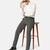 Black checkered formal trousers